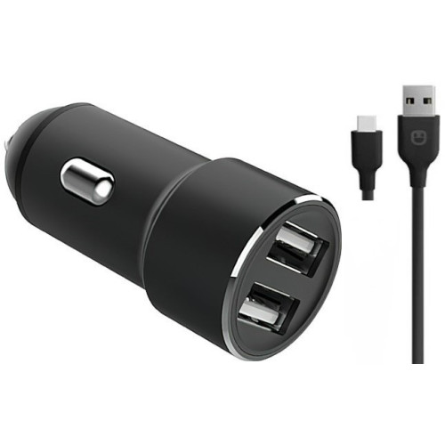 АЗУ Unico 2USB 2.4A+type-C