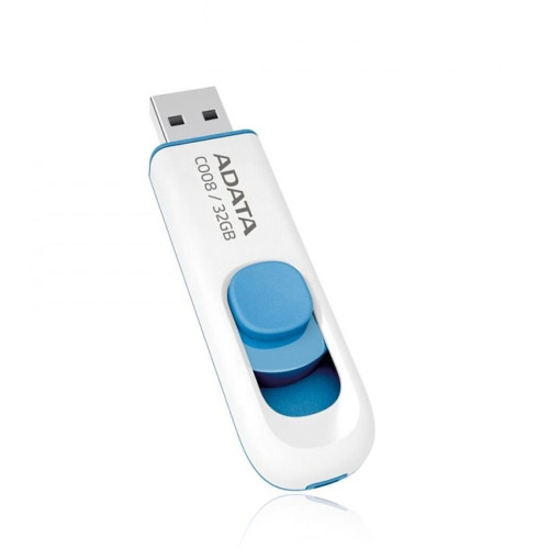 Флэш-драйв A-Data 64GB C008 USB2.0 син/белый