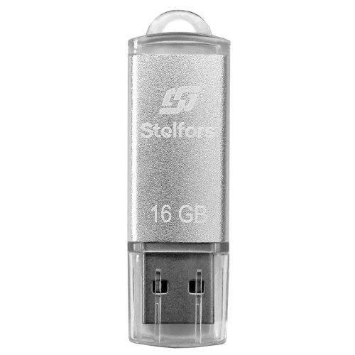 Флэш-драйв Stelfors USB 16GB Rocket металл серебро