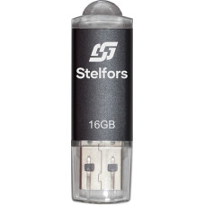 Флэш-драйв Stelfors USB 16GB Rocket металл серый