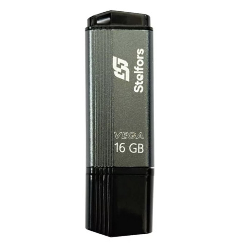 Флэш-драйв Stelfors USB 16GB Vega металл серый