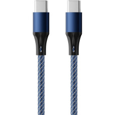 Кабель Accesstyle  CC30-F100M Type-C-Type-C black-blue