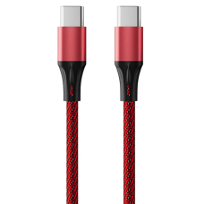 Кабель Accesstyle  CC30-F100M Type-C-Type-C black-red