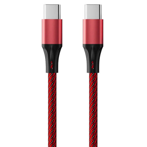 Кабель Accesstyle  CC30-F100M Type-C-Type-C black-red