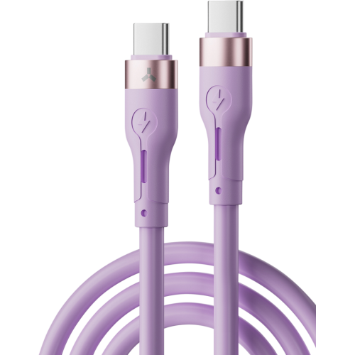 Кабель Accesstyle  CC30-S100 Type-C-Type-C violet