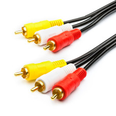 Кабель ATCOM Audio-Video 3RCA(m) 3RCA(m) 1.5m