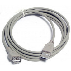 Кабель-удлинитель BEHPEX USB A(m) USB A(f) 1.8м серый