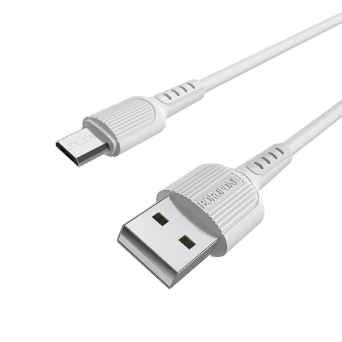 USB кабель Borofone BX16 Micro TPE 1m white