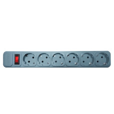 Сетевой фильтр Centek CT-8901-6-1,8 серый