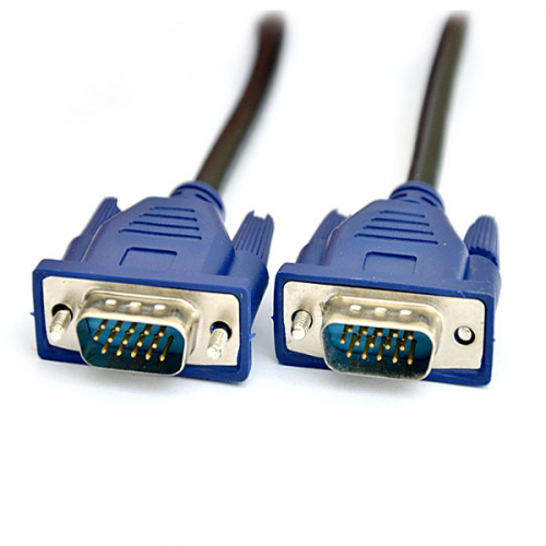Кабель De Tech VGA M-M 2 ferites 1.5m