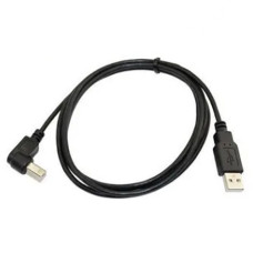 Кабель DeTech USB 2.0 AM-BM 90 градусов с ферритом