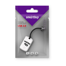 Картридер Smartbuy USB 2.0 SD/MicroSD,706 бел (SBR-706-W)