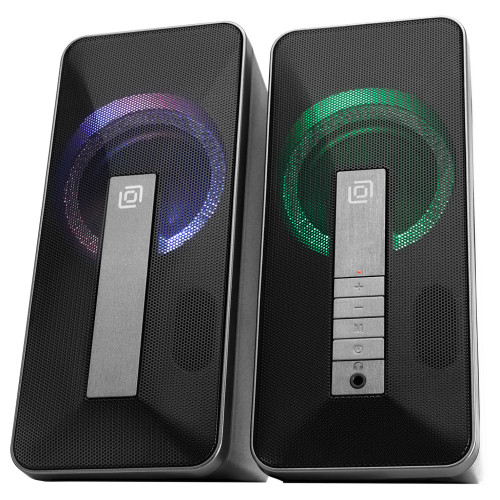 Колонки Oklick OK-130 2.0 черный 10Вт 1458495