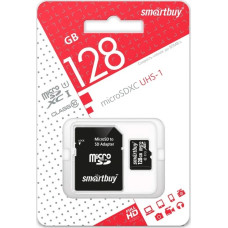 Флэш-карты SmartBuy micro SDXC 128GB Class 10 UHS-1 (с адаптером SD)