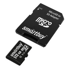 Флэш-карты SmartBuy micro SDXC 512GB Class10 (с адапт SD)