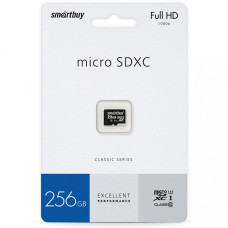 Флэш-карты SmartBuy micro SDXC 256GB Class10 (с адапт SD)