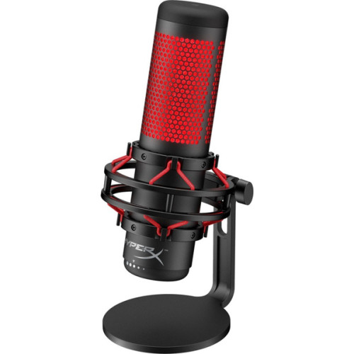 Микрофон игр HyperX QuadCast (HX-MICQC-BK) 3м черный 4P5P6AA