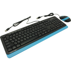 Комплект A4Tech Fstyler F1010 USB black/blue