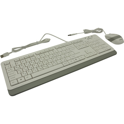 Комплект A4Tech Fstyler F1010 USB white/grey