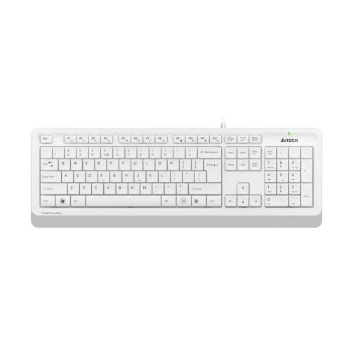 Клав A4Tech Fstyler FK10 USB white/grey