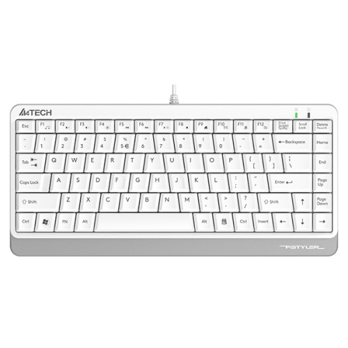 Клав A4Tech Fstyler FKS11 USB white/grey