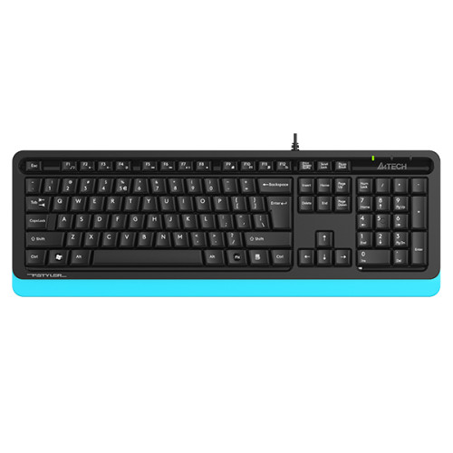Клав A4Tech Fstyler FKS10 USB black/blue
