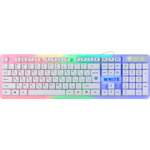 Клав Defender игр White GK-172 RU рад. подсв., 104 кн (45172)