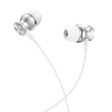 Наушники Hoco M106 1.2m silver