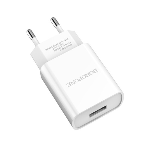 СЗУ Borofone BA20A 1USB 2.1A white