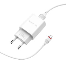 СЗУ Borofone BA20A Micro USB 2.1A white