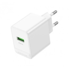 СЗУ Borofone BAS12A 1Usb 3.0A PD18W быстрая зарядка white