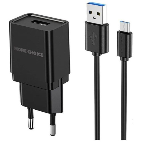 СЗУ More choice NC33 1USB+micro 1A black