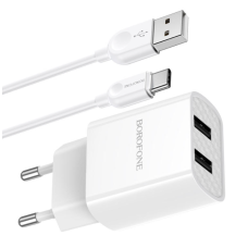 СЗУ Borofone BA53A Type-C 2USB 2.1A Powerway white