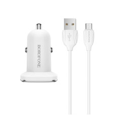 АЗУ Borofone BZ12A 3A+micro white