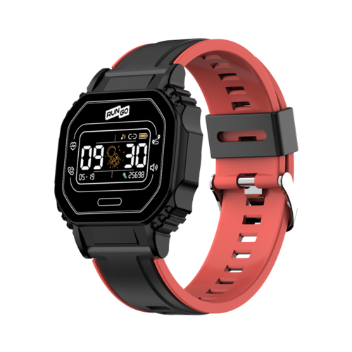 Смарт-часы с ф-цией bluetooth звонка Rungo W4 black/red