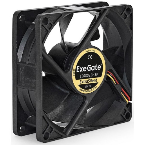 Вентилятор ExeGate ExtraSilent ES08025H3P, 80x80x25 мм, 3pin