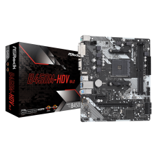 Материнская плата ASRock B450M-HDV R4.0 Soc-AM4 2xDDR4 mATX