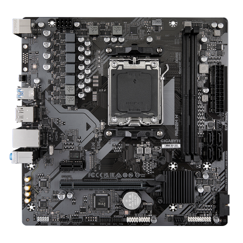 Материнская плата Gigabyte A620M H SocketAM5 AMD A620 2xDDR5 mATX AC`97 8ch(7.1) GbLAN RAID+VGA+HDMI