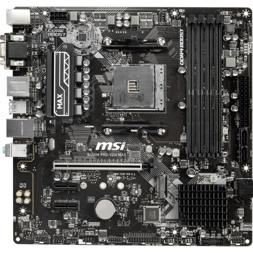 Материнская плата MSI B450M PRO-HDV MAX Socket AM4