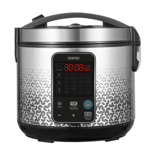 Мультиварка CENTEK CT-1499 черный-сталь