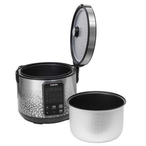 Мультиварка CENTEK CT-1499 черный-сталь