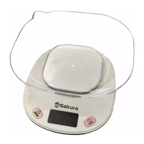 Весы кухонные SAKURA SA-6054PG роз/сер