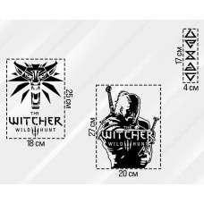 Наклейки на ПК корпус "The Witcher" матовая