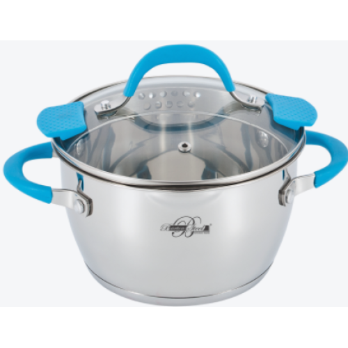 Кастрюля BartonSteel 4,4л. BS- 2117-22 blue