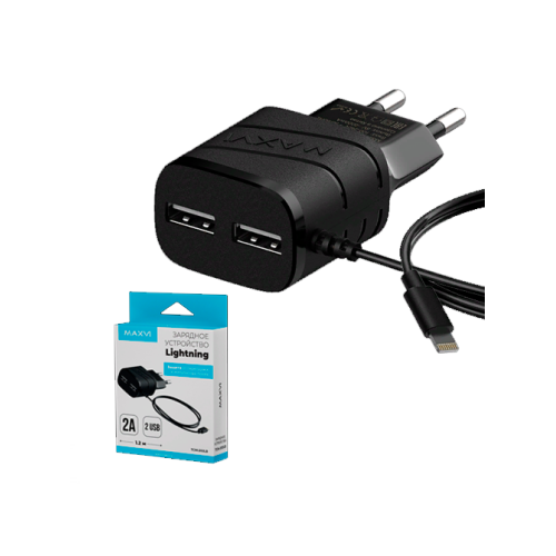 СЗУ MAXVI TCM-202LB 2A iPh5 2USB 