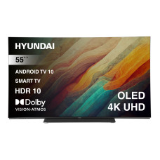 Телевизор HYUNDAI H-LED55OBU7700 черный (Android)