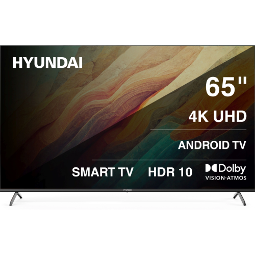 Телевизор HYUNDAI H-LED65BU7009 черный (Android)