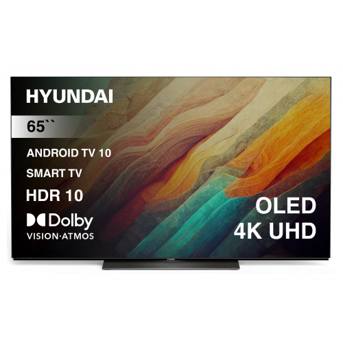 Телевизор HYUNDAI H-LED65OBU7700 черный (Android)